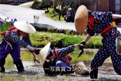 阿智村賞・土井章義　「助け合い」（岐阜県白川村）